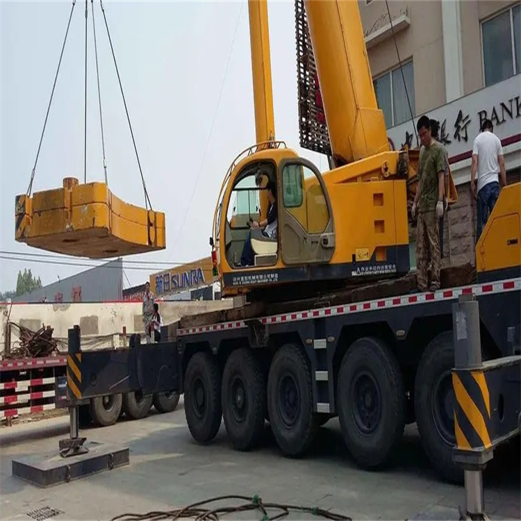 绍兴越城当地吊车出租|机器吊装|75吨|工厂搬迁服务