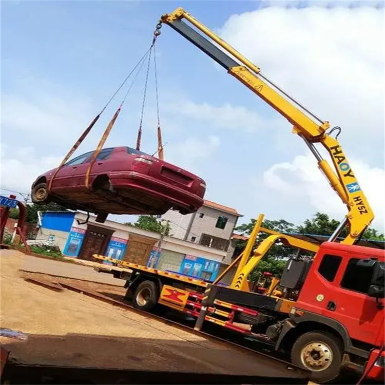 绍兴越城吊车吊汽车的正确方法